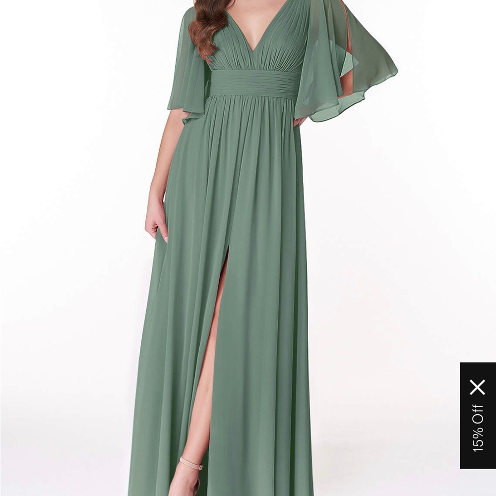 Azazie Green Bridesmaid Dress